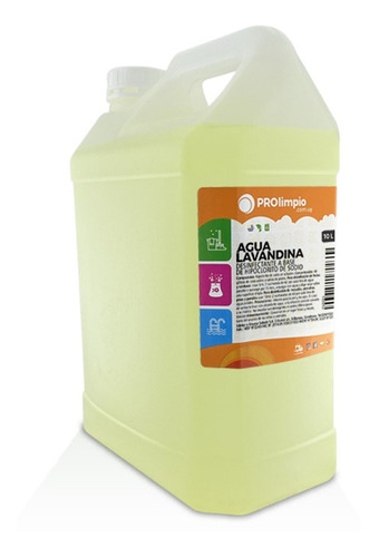 Agua Lavandina 10 Litros Limpia Desinfecta Blanquea