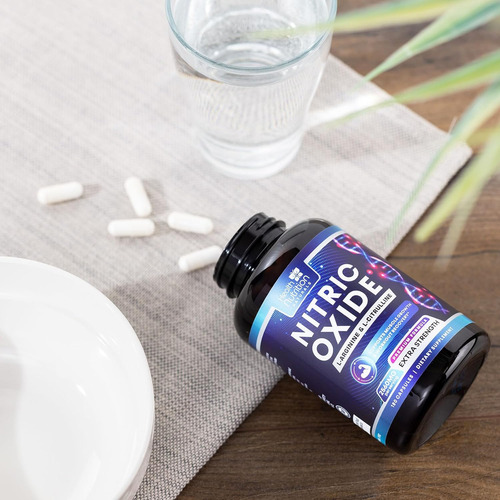 Suplemento De Óxido Nítrico Extra Forte L Arginine 3x Str...
