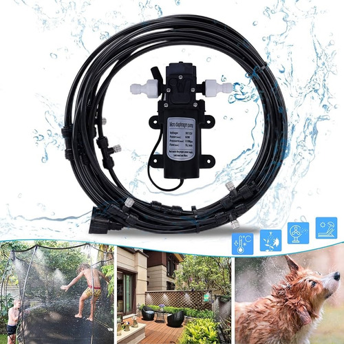 Sistema Humidificador Picos Boquillas Aspersoras Bomba 12v