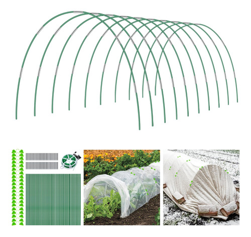 Aros De Invernadero Para Tunel Cultivo 60pzs Fibra De Vidrio