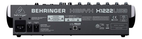 Behringer X1222usb Mixer Consola Mezcladora 12 Entradas