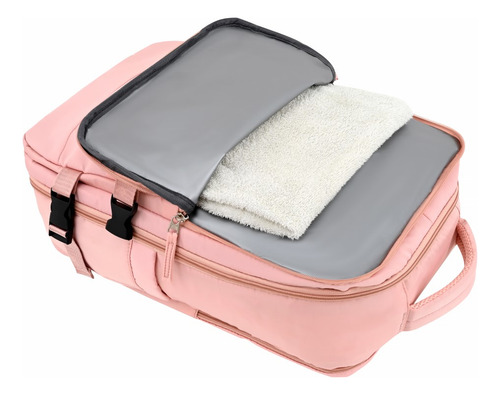 Mochila De Viaje Viral Usb Color Rosa