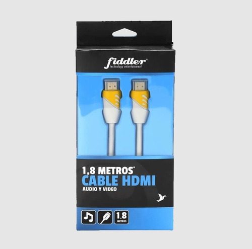 Cable Hdmi Profesional Fiddler 1,8 Metros Anti Golpes Factur