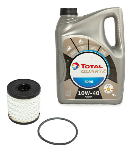 Filtro Aceite + Aceite Total 7000 Citroen Berlingo Nafta