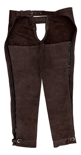 Imagem 5 de 6 de Calça Couro Nobuck Vaquejada Vaqueiro Profissional Completa