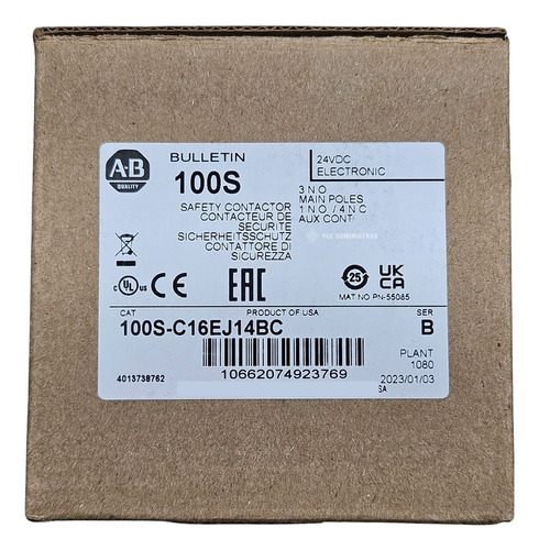 Allen-bradley 100s-c16ej14bc Safety Contactor 24vdc