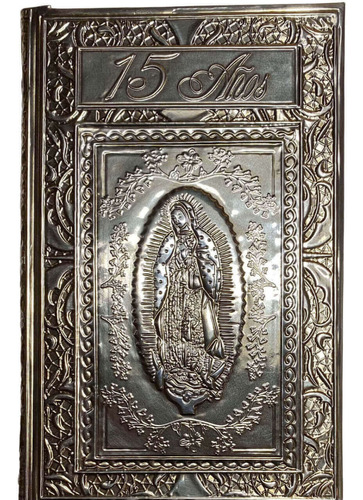 Biblia Católica 15 Años Virgen Repujado