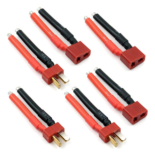 Conector En T Deans Hembra Y Macho Con Cable De Silicona De