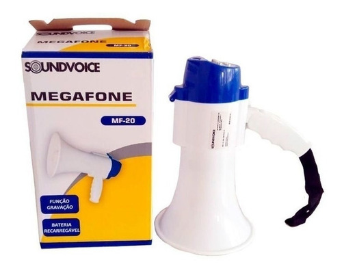 Megafone Profissional Portátil 20 Wats Função Gravação Mf20