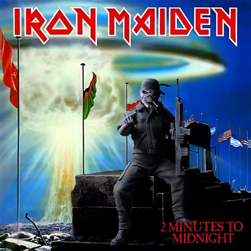 Iron Maiden 2 Minutes To Midnight Vinilo Importado Single 7