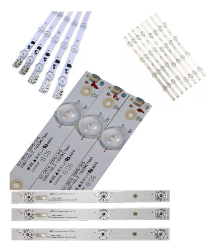 Kit De 2 Tiras Backlight Pantallas 32 Hitachi / Tlc/ Rca