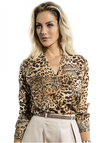 Camisete Estampa Animal Print Principessa Kaline