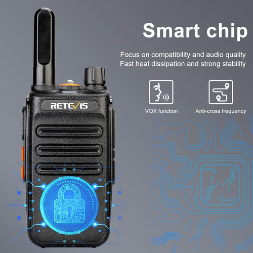 Rb35 Walkie Talkie - Paquete De 6 Radios Recargables De Dos
