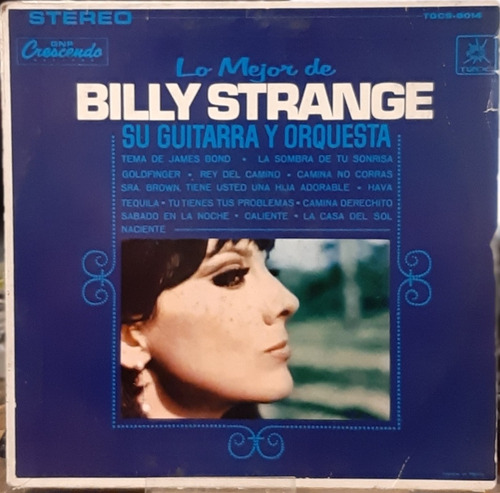 Disco Lp Billy Strange Su Guitarra Y Orquesta #6383
