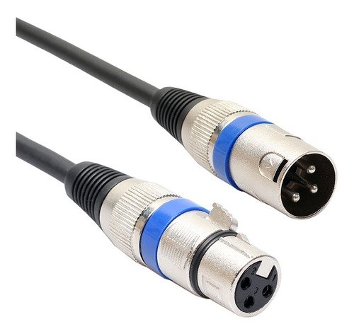 Cable Xlr Macho A Xlr Hembra De 10 Mts Para Microfonos
