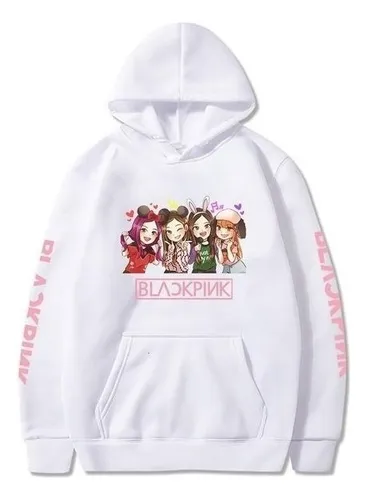 Blusa Moletom Black Pink Integrantes Banda Feminina Kpop Frete
