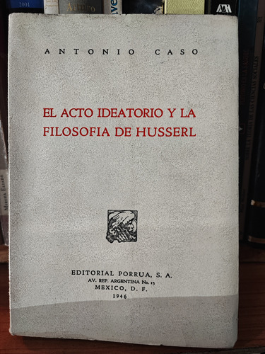 El Acto Ideatorio Y La Filosofía De Husserl