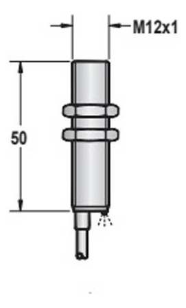 Sensor Inductivo 12 Mm Npn N.a. Sn 4 Mm Cable 2 Metros