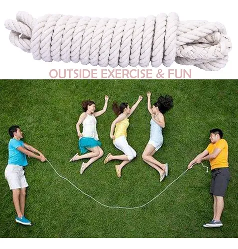 Nico See Wonder Cuerda De Saltar Holandesa Doble De 16 Pies. Color White