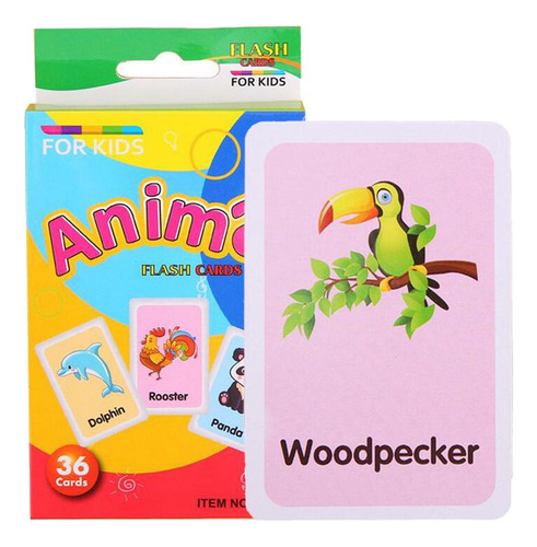 Niños Pequeños Jugando Flashcards Tarjeta Educativa De