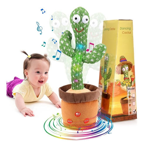 Emoin [control De Volumen Ajustable] Dancing Cactus Toy Baby