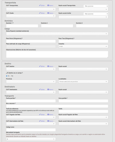 Software Online Para Llenar Y Administrar Cartas De Porte