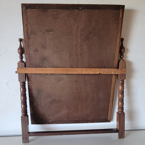 Espejo Para Comoda O Dressoir 70x5x83cm Marco Madera Columna Marrón (Usado)