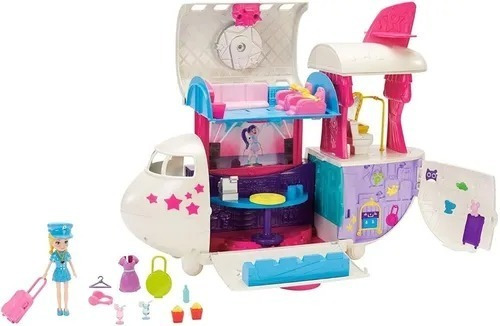 Polly Pocket Avião Jatinho Fabuloso Mattel