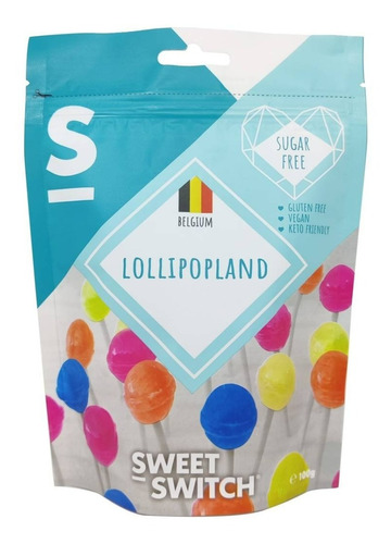 Lollipop Sin Azucar Sin Gluten -keto 12unid - Sweet Switch