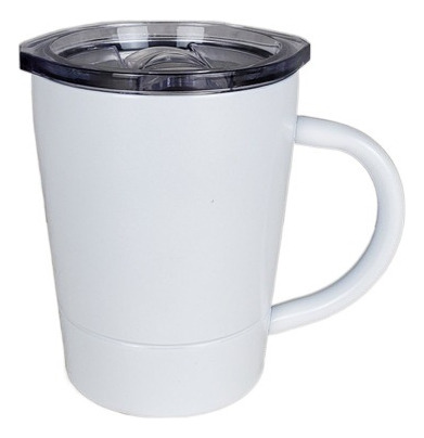 Taza De Acero Inoxidable 304 Con Tapa