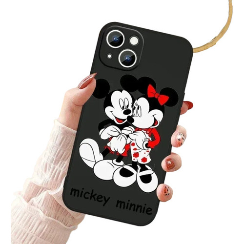 Capa De Telefone Mickey Minnie Mouse Para iPhone 15, 14, 13