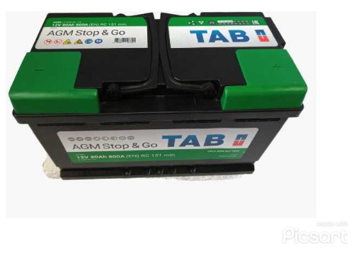 Bateria Tab Carro Agm Start Stop 57-1300  1250 Amp