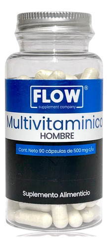 Multivitaminico Hombre 90 Capsulas 500 Mg Flow