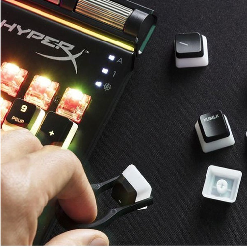 Set Teclas Hyperx Pudding Keypads Abs Negras Y Blancas Latam