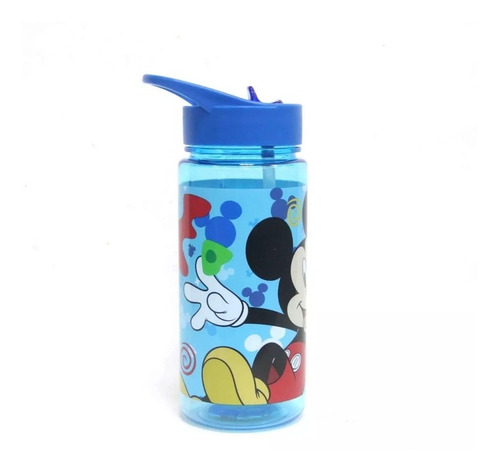 Botella Niños Con Bombilla Mickey Mouse Disney 500ml
