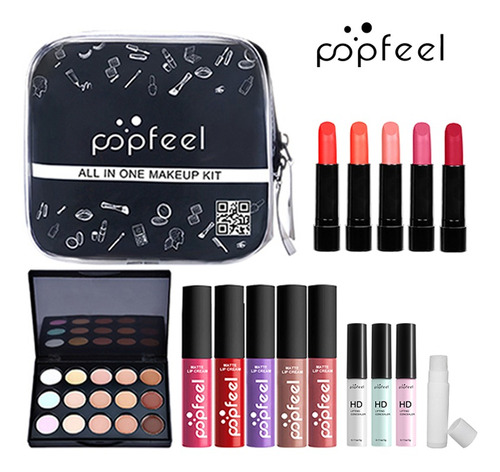 Maquillaje Profesional Completo Kit Sombra De Ojos Lápiz Lab