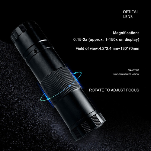 Aplicable A Microscopio Digital Cámara 150x Lente Adjustable