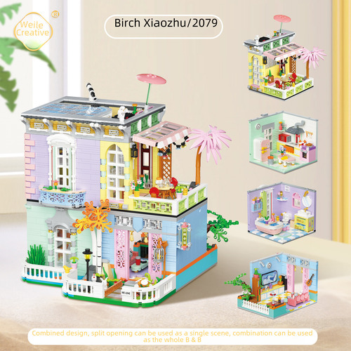 2068 Meet In The Study - Juego De Bloques De Bricolaje Weile