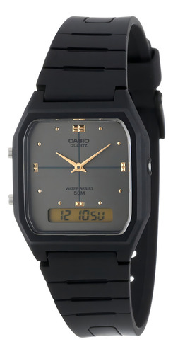 Reloj Casio Para Hombre Aw48he-8av Negro De Hora Dual