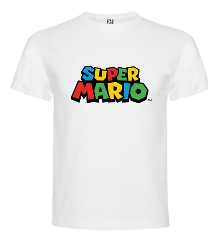 Polera Super Mario Algodon Pow Club