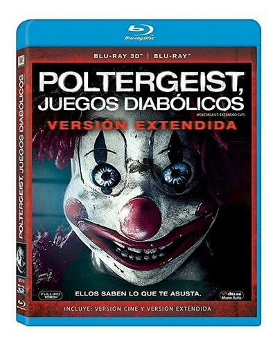Poltergeist Juegos Diabolicos Pelicula Blu-ray 3d + Blu-ray