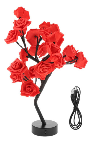 Lámpara De Hermosa Luz De Árbol Led Diy Hogar Fiestas Rojo