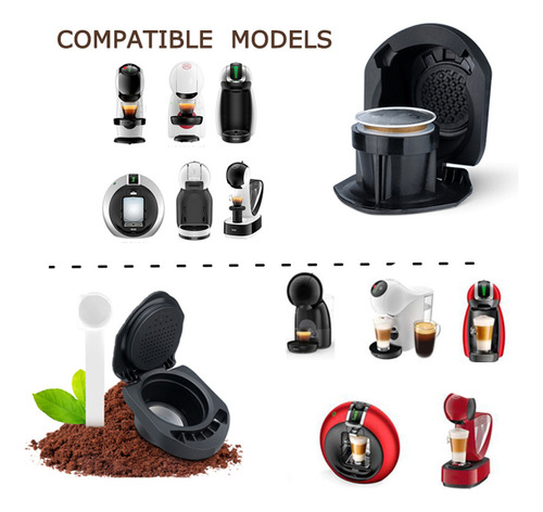 Adaptador De Cápsulas Reutilizables Dolce Gusto Con Gen