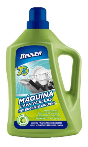 Detergente Binner Maquina Lavavajillas X 2000 Ml