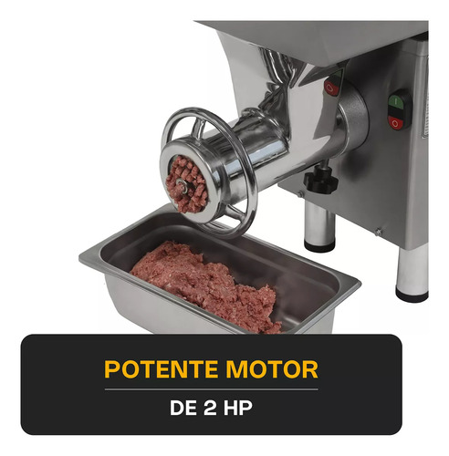 Molino Embutidor #22 2 Hp Rhino Acero Inox Molem-22m2 B D V