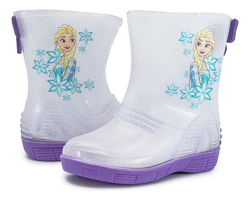 Bota Lluvia Niña Frozen Ari Bubble Gummers Rosa 13-21