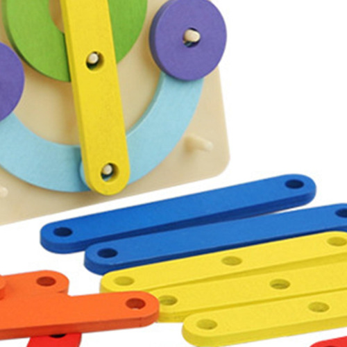 Número De Madera Construcción De La Forma Del Rompecabezas