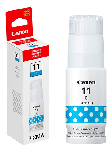 Botella De Tinta Canon Gi-11c Cian