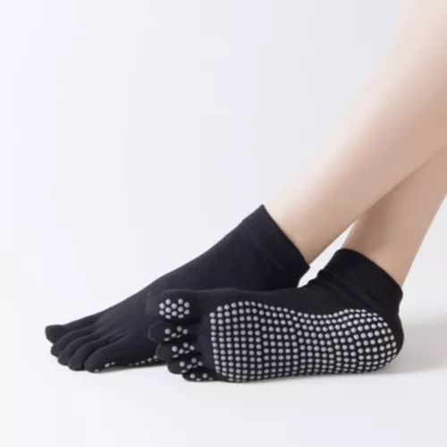 Calcetines antideslizantes de algodón para hombre y mujer, medias  transpirables de talla grande para Yoga, Pilates