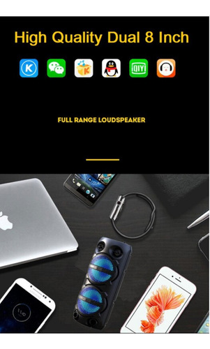 Parlante Portátil Profesional Con Bluetooth Equipo De Sonido